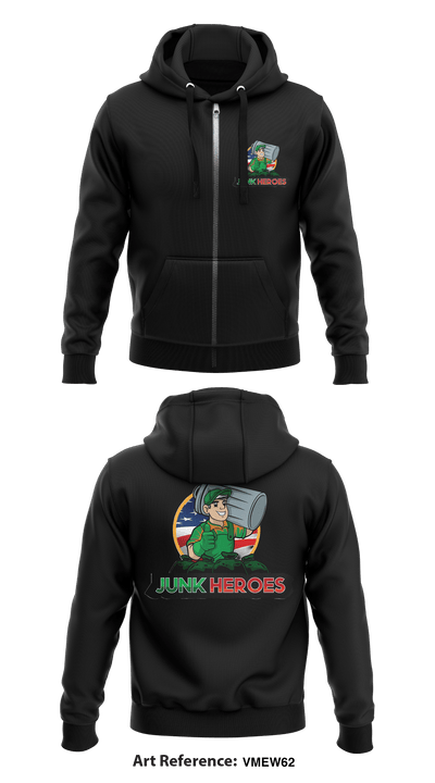 JUNK HEROES 27502871 Zip Hoodie -1