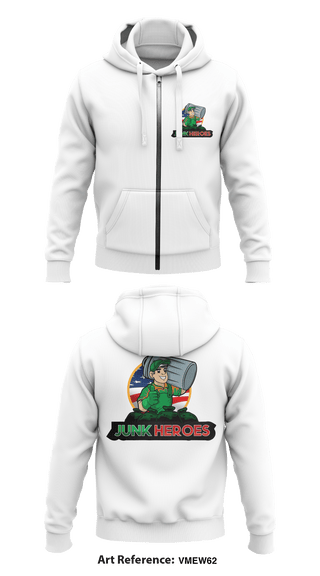 JUNK HEROES 27502871 Zip Hoodie -2