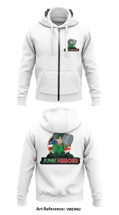 JUNK HEROES 27502871 Zip Hoodie -2