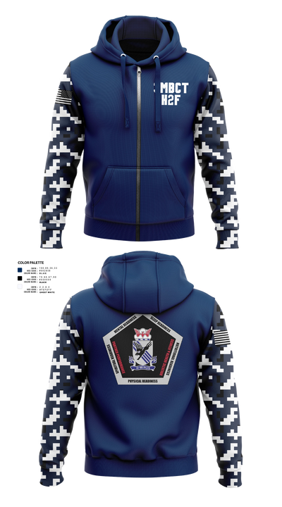 3BCT H2F 56762054 Zip Hoodie - 136