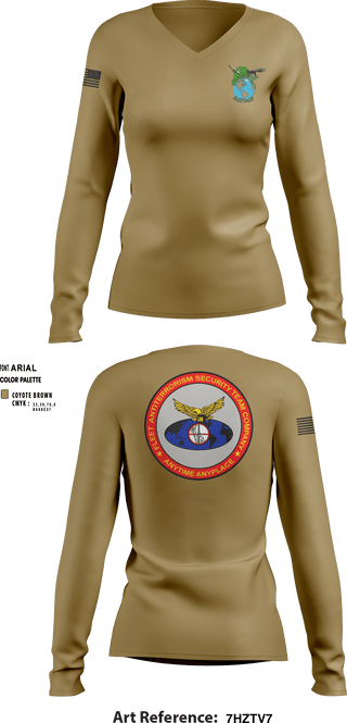 Women's Long Sleeve Vneck Shirt, Fast Co 5th Plt, Marines, Teamtime, Team time, sublimation, custom sports apparel, team uniforms, spirit wear, spiritwear, sports uniforms, custom shirts, team store, custom team store, fundraiser sports, apparel fundraiser