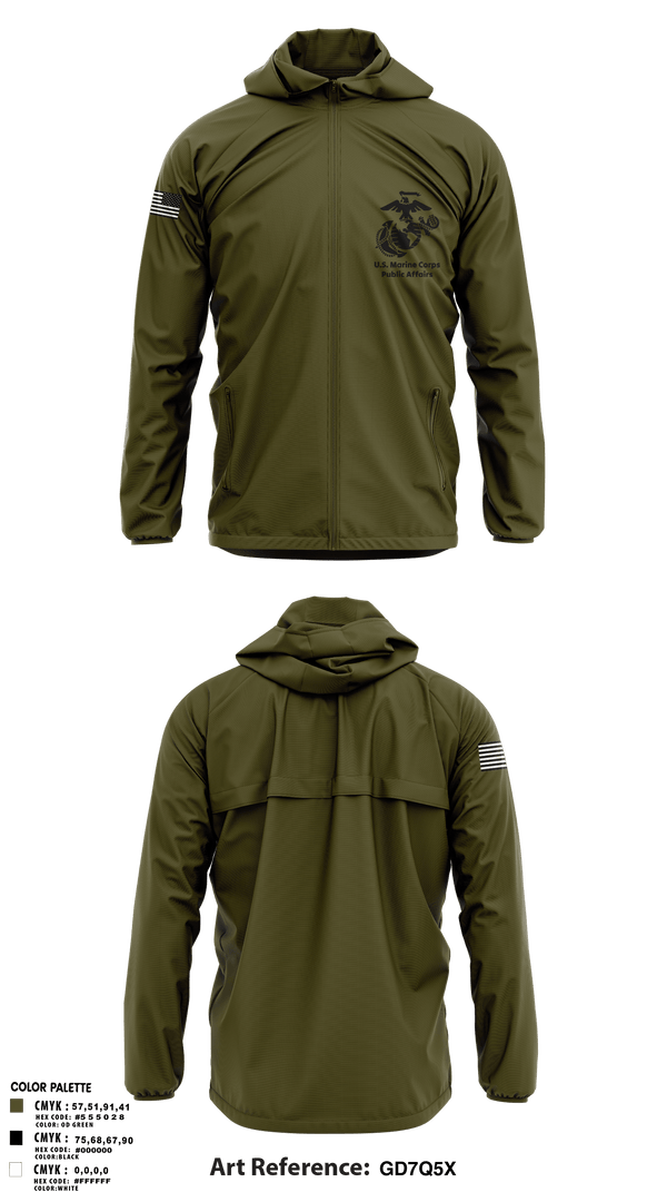 Windbreaker, MCRDPI COMMSTRAT, Marines, Teamtime, Team time, sublimation, custom sports apparel, team uniforms, spirit wear, spiritwear, sports uniforms, custom shirts, team store, custom team store, fundraiser sports, apparel fundraiser