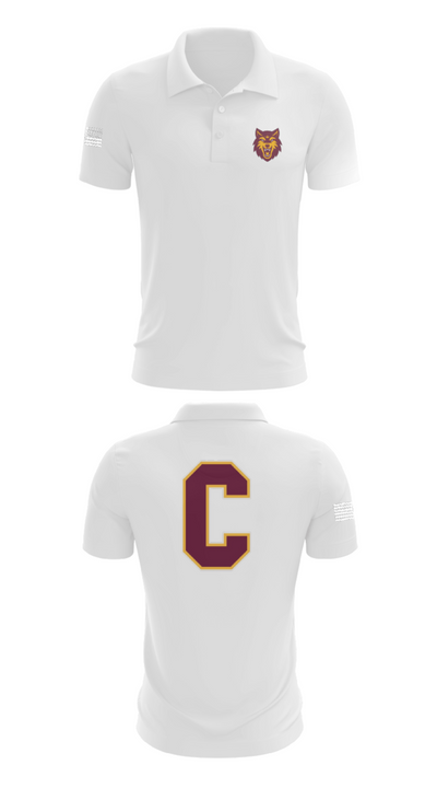 Colonie Central High School Volleyball 71332404 Short Sleeve Performance Polo - 9