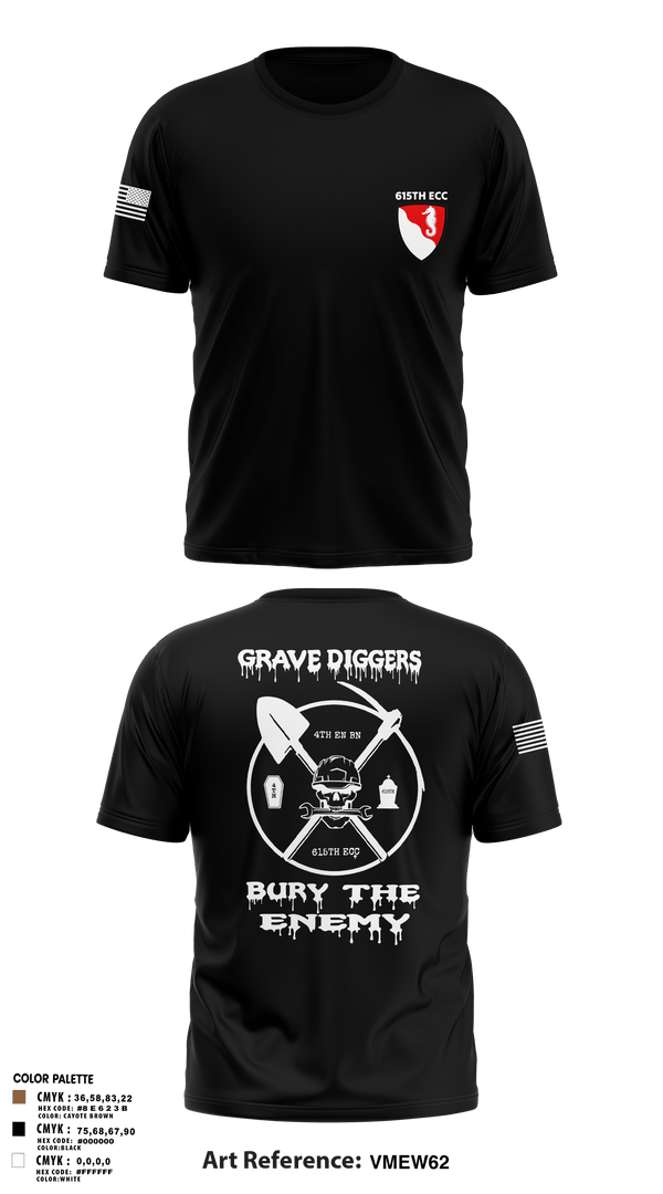 Short Sleeve Performance Shirt, 615TH ECC, , Teamtime, Team time, sublimation, custom sports apparel, team uniforms, spirit wear, spiritwear, sports uniforms, custom shirts, team store, custom team store, fundraiser sports, apparel fundraiser
