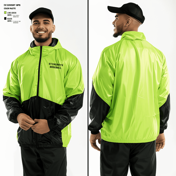 Windbreaker, STINGRAYS, Baseball, Teamtime, Team time, sublimation, custom sports apparel, team uniforms, spirit wear, spiritwear, sports uniforms, custom shirts, team store, custom team store, fundraiser sports, apparel fundraiser