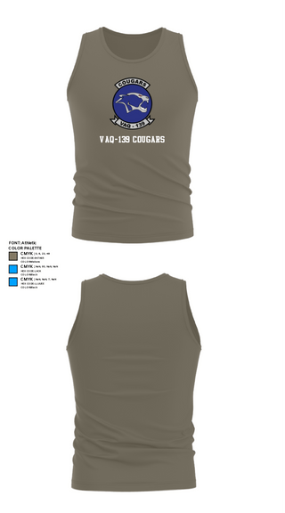 Tank Top, VAQ-139 Cougars, Navy, Teamtime, Team time, sublimation, custom sports apparel, team uniforms, spirit wear, spiritwear, sports uniforms, custom shirts, team store, custom team store, fundraiser sports, apparel fundraiser