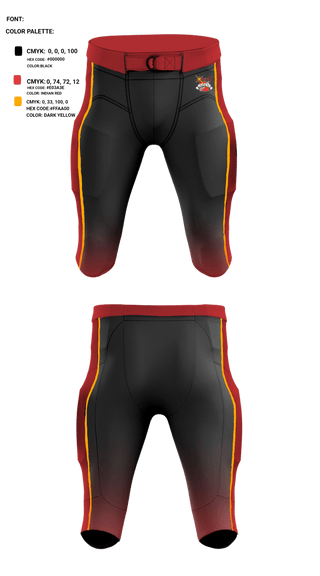 Football Pants, Warriors, Football, Teamtime, Team time, sublimation, custom sports apparel, team uniforms, spirit wear, spiritwear, sports uniforms, custom shirts, team store, custom team store, fundraiser sports, apparel fundraiser