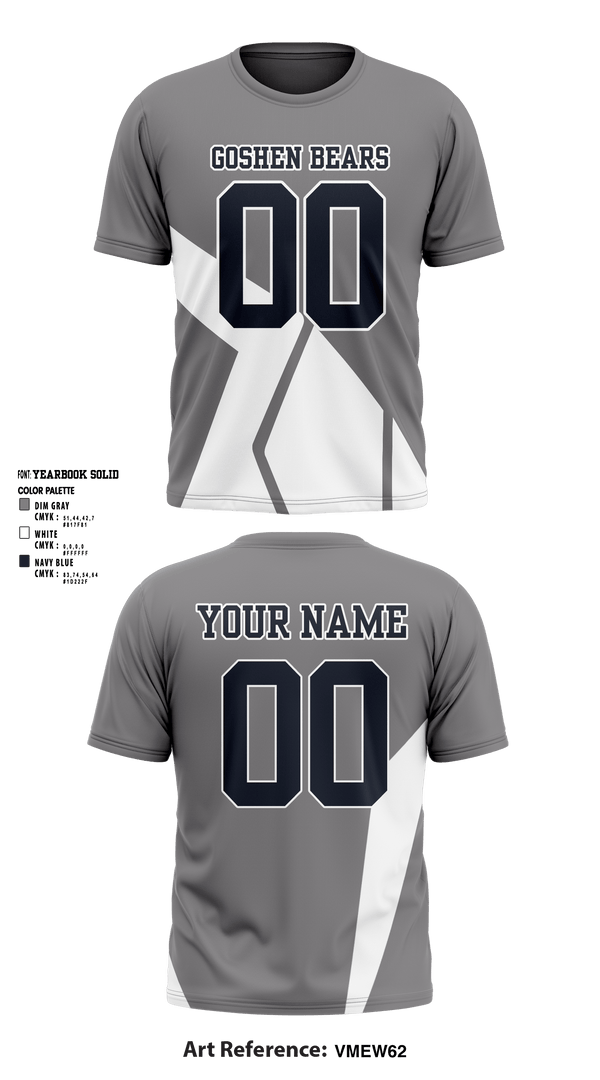 Short Sleeve Performance Shirt, Goshen Bears, Football, Teamtime, Team time, sublimation, custom sports apparel, team uniforms, spirit wear, spiritwear, sports uniforms, custom shirts, team store, custom team store, fundraiser sports, apparel fundraiser