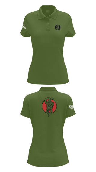 Women's Short Sleeve Performance Polo, Red WarriorsCobras, Army, Teamtime, Team time, sublimation, custom sports apparel, team uniforms, spirit wear, spiritwear, sports uniforms, custom shirts, team store, custom team store, fundraiser sports, apparel fundraiser