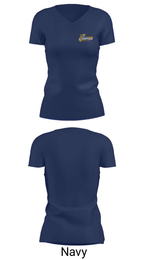 Women's Short Sleeve Vneck Shirt, East Grand Rapids, Water Polo, Teamtime, Team time, sublimation, custom sports apparel, team uniforms, spirit wear, spiritwear, sports uniforms, custom shirts, team store, custom team store, fundraiser sports, apparel fundraiser
