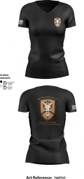 1st Platoon, 423 TC 69151656 Women's Short Sleeve V-neck Shirt - 3