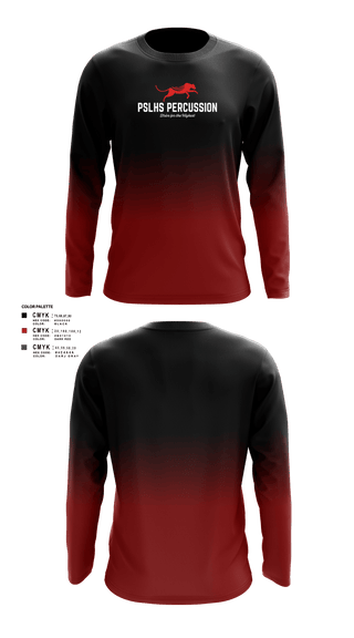 Long Sleeve Performance Shirt, PSLHS Percussion, Men's Soccer, Teamtime, Team time, sublimation, custom sports apparel, team uniforms, spirit wear, spiritwear, sports uniforms, custom shirts, team store, custom team store, fundraiser sports, apparel fundraiser