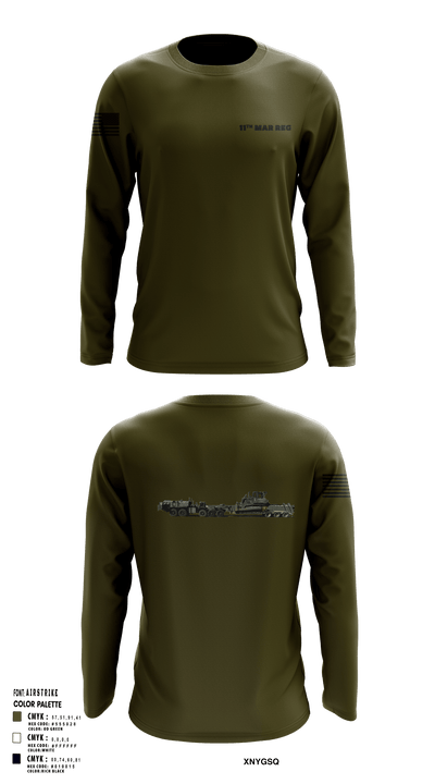 11Th MAR REG 43548544 Long Sleeve Performance Shirt - 1
