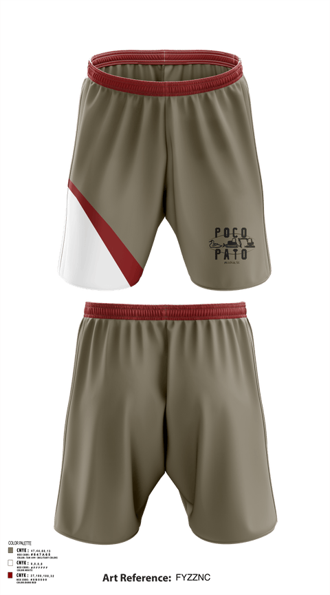 Athletic Shorts With Pockets, Poco Pato, , Teamtime, Team time, sublimation, custom sports apparel, team uniforms, spirit wear, spiritwear, sports uniforms, custom shirts, team store, custom team store, fundraiser sports, apparel fundraiser