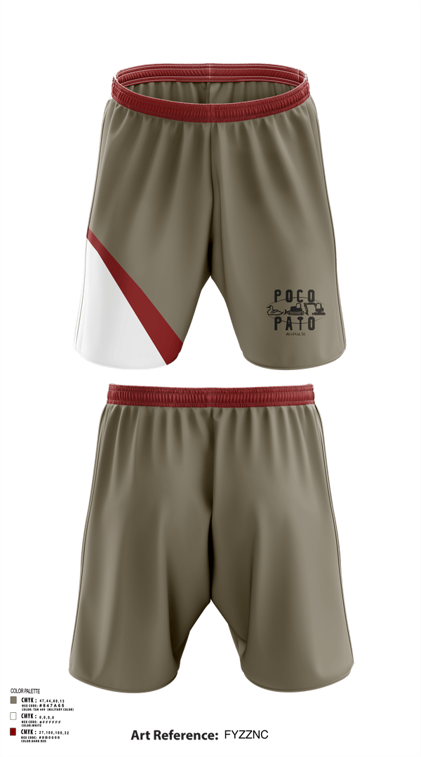 Athletic Shorts With Pockets, Poco Pato, , Teamtime, Team time, sublimation, custom sports apparel, team uniforms, spirit wear, spiritwear, sports uniforms, custom shirts, team store, custom team store, fundraiser sports, apparel fundraiser