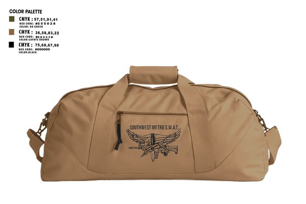 Duffle Bag, Southwest Metro SWAT, Police, Teamtime, Team time, sublimation, custom sports apparel, team uniforms, spirit wear, spiritwear, sports uniforms, custom shirts, team store, custom team store, fundraiser sports, apparel fundraiser
