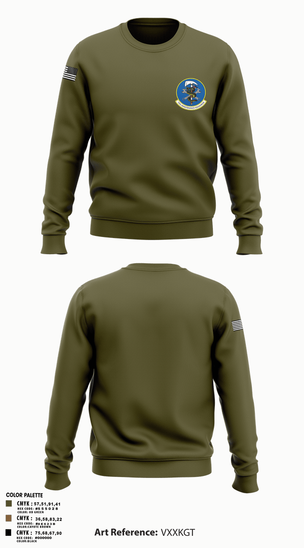Crew Neck Sweatshirt, 183d MXS, Air Force, Teamtime, Team time, sublimation, custom sports apparel, team uniforms, spirit wear, spiritwear, sports uniforms, custom shirts, team store, custom team store, fundraiser sports, apparel fundraiser