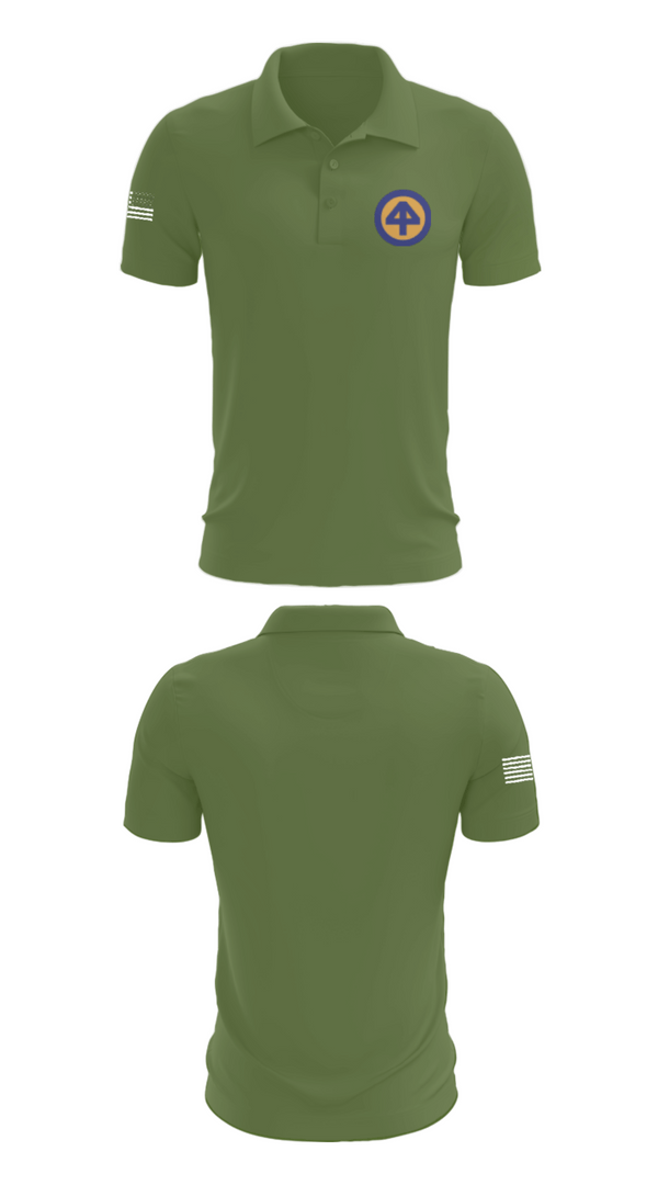 Short Sleeve Performance Polo, A CO 2-113th, Army, Teamtime, Team time, sublimation, custom sports apparel, team uniforms, spirit wear, spiritwear, sports uniforms, custom shirts, team store, custom team store, fundraiser sports, apparel fundraiser