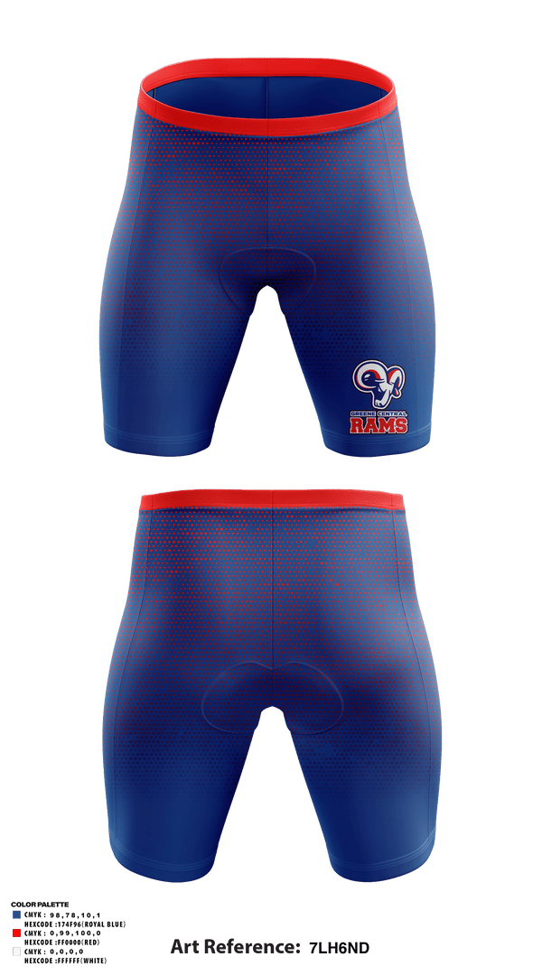 Men's Compression Shorts, Greene Central Rams, Wrestling, Teamtime, Team time, sublimation, custom sports apparel, team uniforms, spirit wear, spiritwear, sports uniforms, custom shirts, team store, custom team store, fundraiser sports, apparel fundraiser