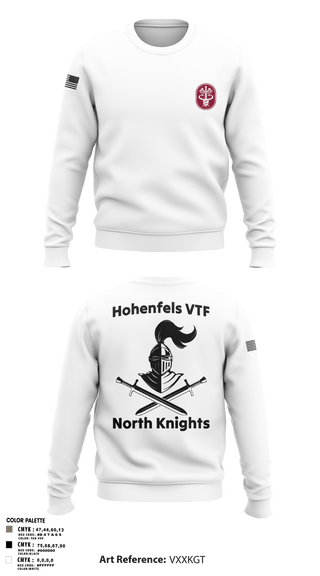 Crew Neck Sweatshirt, Hohenfels VTF, Army, Teamtime, Team time, sublimation, custom sports apparel, team uniforms, spirit wear, spiritwear, sports uniforms, custom shirts, team store, custom team store, fundraiser sports, apparel fundraiser