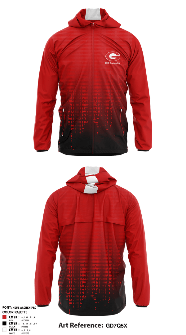 Windbreaker, Greenville Senior High School Swimming, Swimming, Teamtime, Team time, sublimation, custom sports apparel, team uniforms, spirit wear, spiritwear, sports uniforms, custom shirts, team store, custom team store, fundraiser sports, apparel fundraiser
