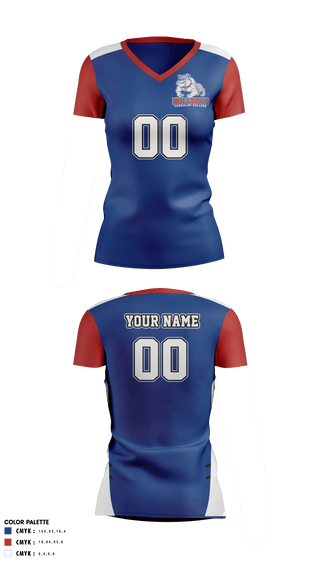Women's Short Sleeve Vneck Shirt, Tougaloo College Volleyball, Women's Volleyball, Teamtime, Team time, sublimation, custom sports apparel, team uniforms, spirit wear, spiritwear, sports uniforms, custom shirts, team store, custom team store, fundraiser sports, apparel fundraiser