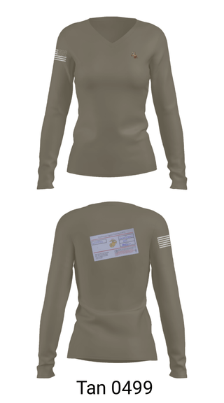 Women's Long Sleeve Vneck Shirt, 1/4, Marines, Teamtime, Team time, sublimation, custom sports apparel, team uniforms, spirit wear, spiritwear, sports uniforms, custom shirts, team store, custom team store, fundraiser sports, apparel fundraiser