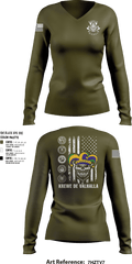 Krewe De ValhallaKrewe De Valhalla 20472021 Women's Long Sleeve V-neck Shirt - 1