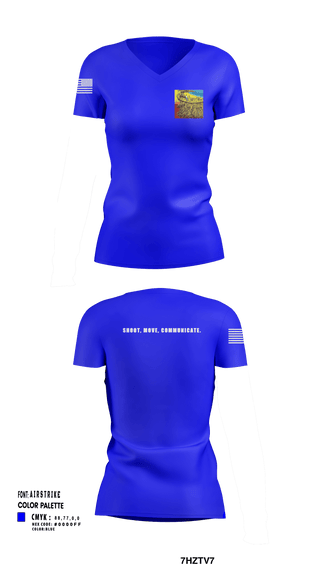 Women's Short Sleeve Vneck Shirt, 218th Maneuver brigade, National Guard, Teamtime, Team time, sublimation, custom sports apparel, team uniforms, spirit wear, spiritwear, sports uniforms, custom shirts, team store, custom team store, fundraiser sports, apparel fundraiser
