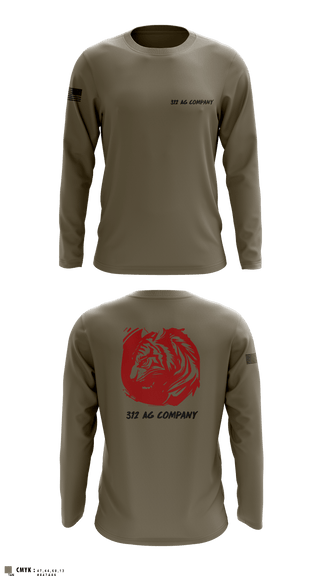 Long Sleeve Performance Shirt, 312 AG Company, Army, Teamtime, Team time, sublimation, custom sports apparel, team uniforms, spirit wear, spiritwear, sports uniforms, custom shirts, team store, custom team store, fundraiser sports, apparel fundraiser
