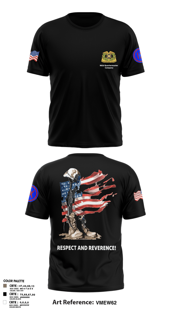 Old School Cotton Feel Shirt, 962D QUARTERMASTER COMPANY (MORTUARY AFFAIRS), Army, Teamtime, Team time, sublimation, custom sports apparel, team uniforms, spirit wear, spiritwear, sports uniforms, custom shirts, team store, custom team store, fundraiser sports, apparel fundraiser