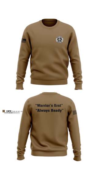 Crew Neck Sweatshirt, Warrior battalion, Army, Teamtime, Team time, sublimation, custom sports apparel, team uniforms, spirit wear, spiritwear, sports uniforms, custom shirts, team store, custom team store, fundraiser sports, apparel fundraiser