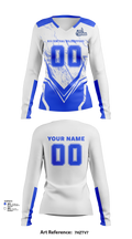 R-S Central Hilltoppers Volleyball 15542633 Women's Long Sleeve V-neck Shirt - 82