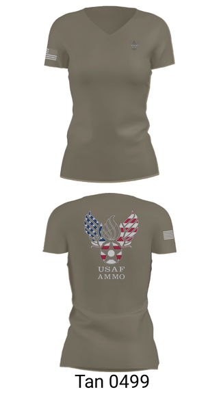 Women's Short Sleeve Vneck Shirt, 7th Munitions Sq, Air Force, Teamtime, Team time, sublimation, custom sports apparel, team uniforms, spirit wear, spiritwear, sports uniforms, custom shirts, team store, custom team store, fundraiser sports, apparel fundraiser