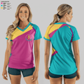 Acreage Girls Flag Football 93522581 Women's Short Sleeve V-neck Shirt - 2