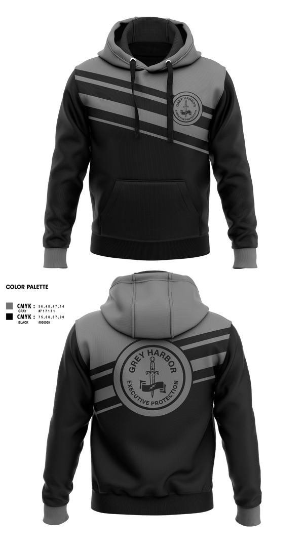 Hoodie, Grey Harbor Executive ProtectionGrey Harbor Executive Protection, , Teamtime, Team time, sublimation, custom sports apparel, team uniforms, spirit wear, spiritwear, sports uniforms, custom shirts, team store, custom team store, fundraiser sports, apparel fundraiser