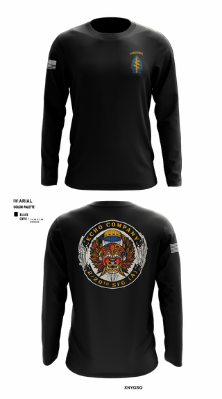 Long Sleeve Performance Shirt, ECHO 20th SFG, National Guard, Teamtime, Team time, sublimation, custom sports apparel, team uniforms, spirit wear, spiritwear, sports uniforms, custom shirts, team store, custom team store, fundraiser sports, apparel fundraiser