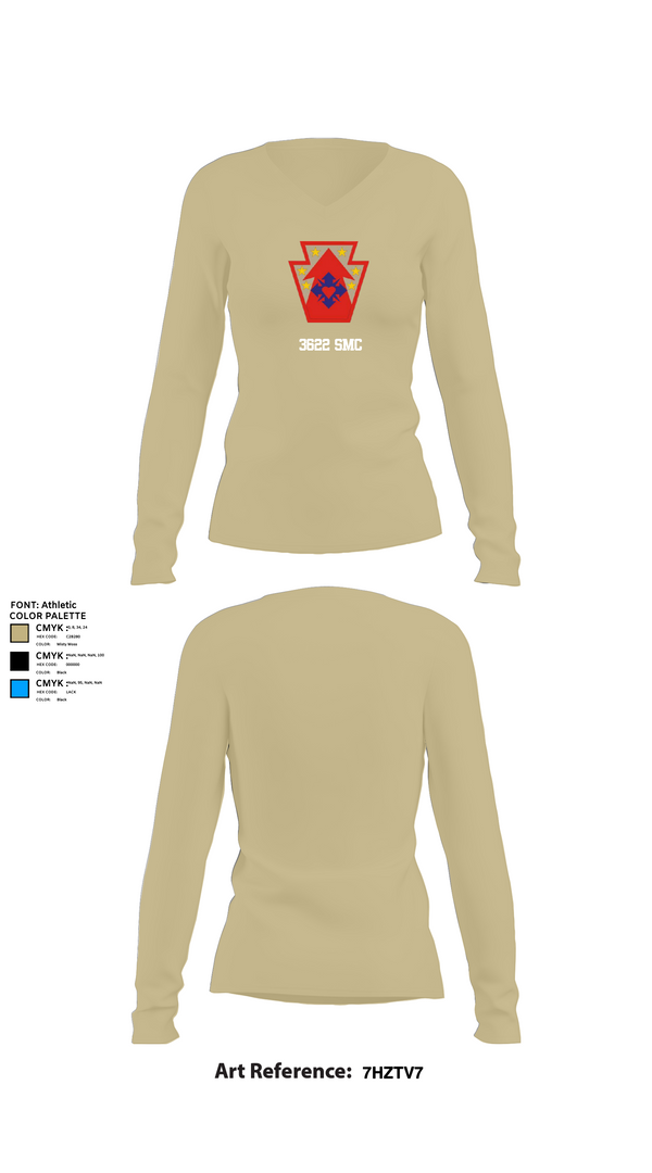 Women's Long Sleeve Vneck Shirt, 3622 SMC, , Teamtime, Team time, sublimation, custom sports apparel, team uniforms, spirit wear, spiritwear, sports uniforms, custom shirts, team store, custom team store, fundraiser sports, apparel fundraiser