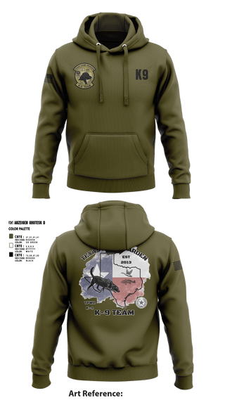 Hoodie, TXGW K9, Police, Teamtime, Team time, sublimation, custom sports apparel, team uniforms, spirit wear, spiritwear, sports uniforms, custom shirts, team store, custom team store, fundraiser sports, apparel fundraiser