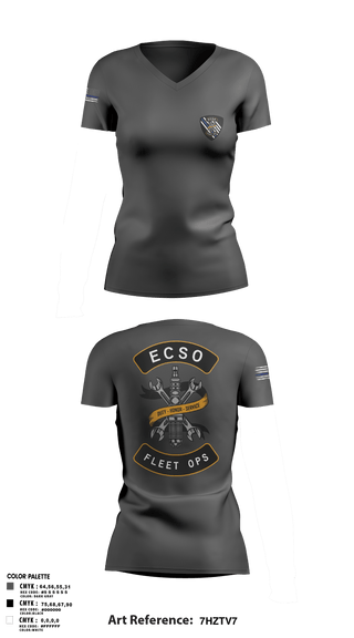 Women's Short Sleeve Vneck Shirt, Fleet Opps, Police, Teamtime, Team time, sublimation, custom sports apparel, team uniforms, spirit wear, spiritwear, sports uniforms, custom shirts, team store, custom team store, fundraiser sports, apparel fundraiser