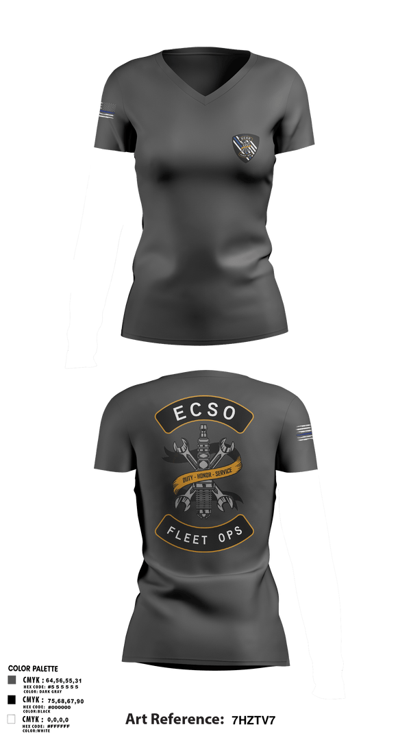 Women's Short Sleeve Vneck Shirt, Fleet Opps, Police, Teamtime, Team time, sublimation, custom sports apparel, team uniforms, spirit wear, spiritwear, sports uniforms, custom shirts, team store, custom team store, fundraiser sports, apparel fundraiser