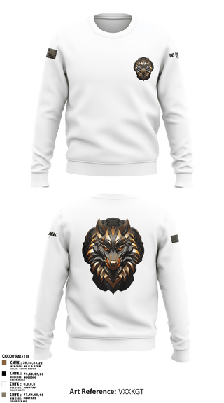 Crew Neck Sweatshirt, 501st BSBWolfpack, Army, Teamtime, Team time, sublimation, custom sports apparel, team uniforms, spirit wear, spiritwear, sports uniforms, custom shirts, team store, custom team store, fundraiser sports, apparel fundraiser