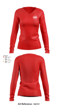 RWE 77276399 Women's Long Sleeve V-neck Shirt - 1