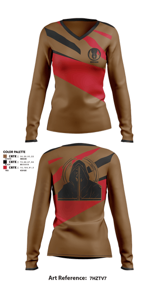 Women's Long Sleeve Vneck Shirt, ObieWan, , Teamtime, Team time, sublimation, custom sports apparel, team uniforms, spirit wear, spiritwear, sports uniforms, custom shirts, team store, custom team store, fundraiser sports, apparel fundraiser