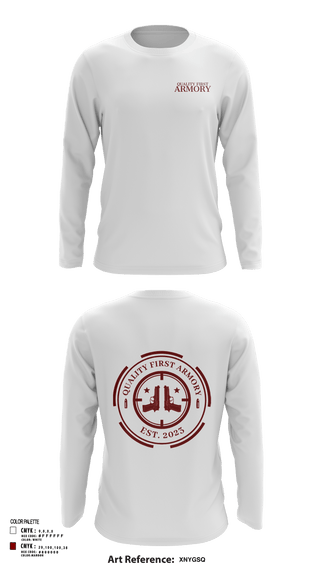 Long Sleeve Performance Shirt, QUALITY FIRST ARMORY, , Teamtime, Team time, sublimation, custom sports apparel, team uniforms, spirit wear, spiritwear, sports uniforms, custom shirts, team store, custom team store, fundraiser sports, apparel fundraiser