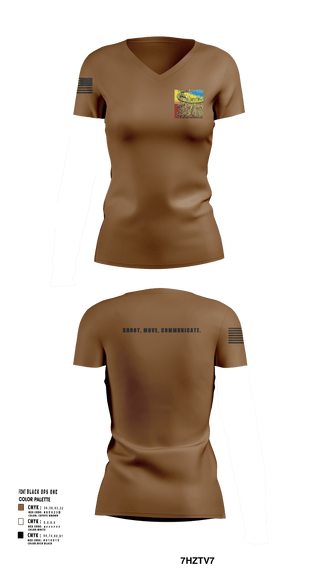 Women's Short Sleeve Vneck Shirt, 218th Maneuver brigade, National Guard, Teamtime, Team time, sublimation, custom sports apparel, team uniforms, spirit wear, spiritwear, sports uniforms, custom shirts, team store, custom team store, fundraiser sports, apparel fundraiser