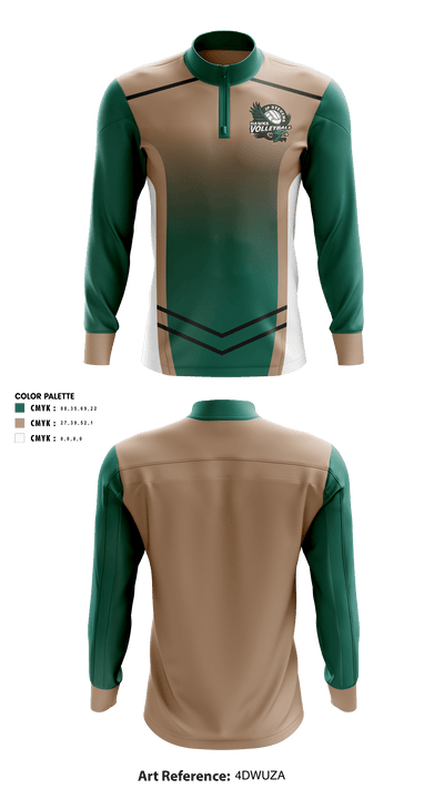 John P Stevens High School Volleyball 47771719 Quarter Zip Jacket - 40