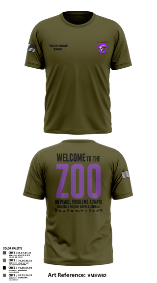 Old School Cotton Feel Shirt, Charger Co. / 2-112th Infantry Battalion, National Guard, Teamtime, Team time, sublimation, custom sports apparel, team uniforms, spirit wear, spiritwear, sports uniforms, custom shirts, team store, custom team store, fundraiser sports, apparel fundraiser