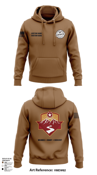 Hoodie, Fort Bliss DENTAC, Army, Teamtime, Team time, sublimation, custom sports apparel, team uniforms, spirit wear, spiritwear, sports uniforms, custom shirts, team store, custom team store, fundraiser sports, apparel fundraiser