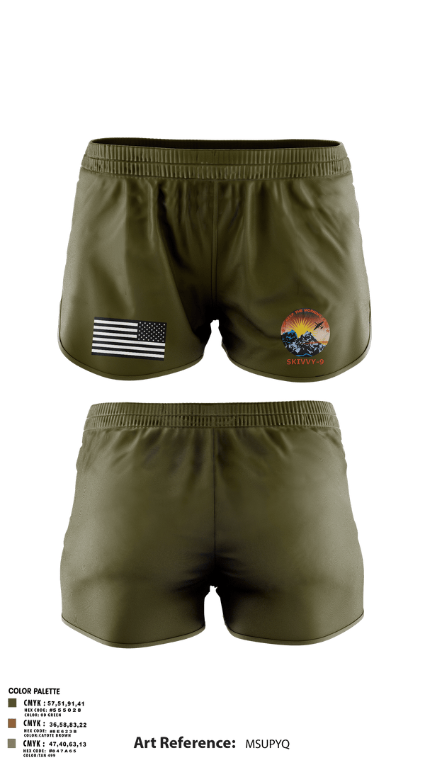 Ranger Panties, SKIVVY NINE, Air Force, Teamtime, Team time, sublimation, custom sports apparel, team uniforms, spirit wear, spiritwear, sports uniforms, custom shirts, team store, custom team store, fundraiser sports, apparel fundraiser